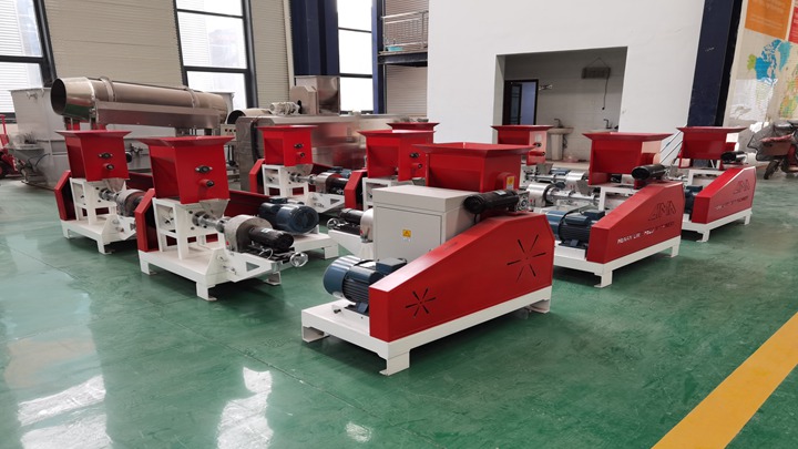 small Salmon twin screw extruder machine in South Korea